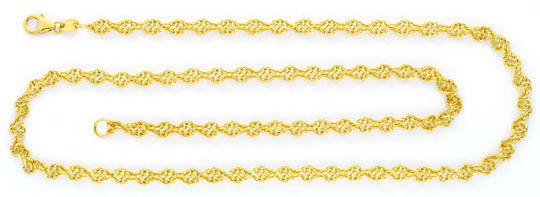 Foto 1 - Kordelgoldkette aus Draht Geflecht Gelbgold 18K/750 Neu, K2446
