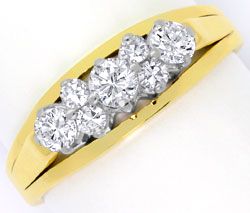 Foto 1 - Ring 0,50ct Diamanten und Brillanten Gelbgold-Weißgold, S4540